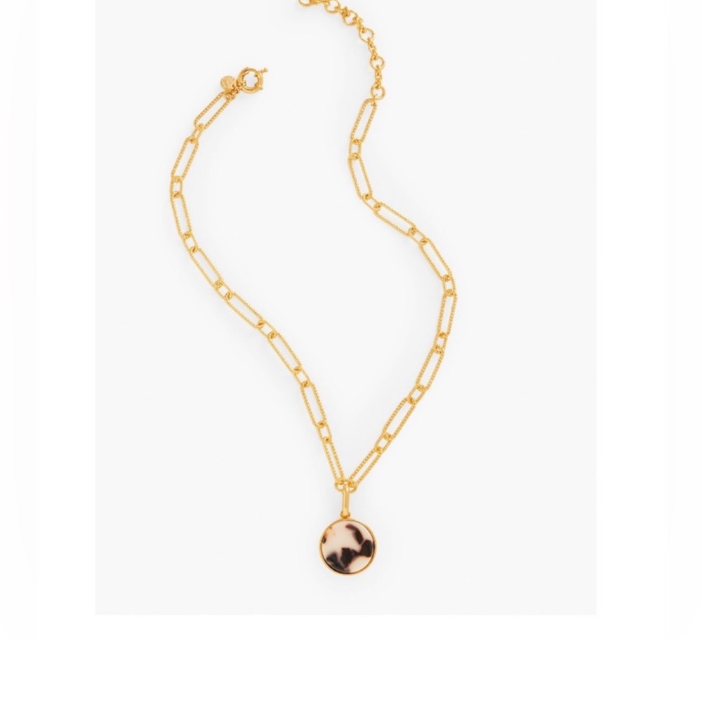 Talbots blonde tortoise pendant necklace - Picture 2 of 8